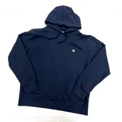 150◎ champion パーカー 長袖 ネイビー メンズL