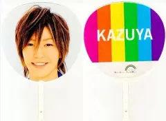 【中古】うちわ(男性) 亀梨和也 ジャンボうちわ 「KAT-TUN 2003 Ko年モ Ah Taiヘン ThankU Natsu」