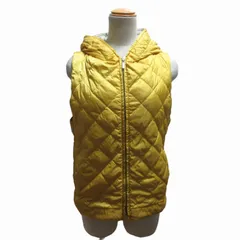 Sマックスマーラ 'S Max Mara リバーシブル キルティングベスト ジャケット フード付 バイカラー 黄 グレー イエロー 40 約Mサイズ 0614 IBO52のサムネイル