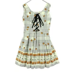 AnkRouge アンクルージュ ノースリーブ ミニワンピース M クリーム レディース 古着