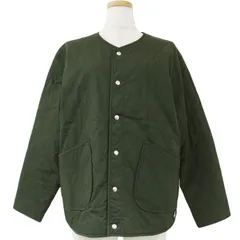 ORCIVAL オーシバル ジャケット ノーカラー カーキ サイズ:2(M) Vネック ライトアウター キルティング 中わた 薄手 コットン 綿 ブランド アウター ブルゾン コート 上着【レディース】のサムネイル