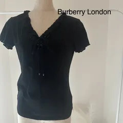 バーバリーロンドン　Burberry London 綿　半袖　カットソー　Tシャツ　黒