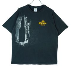 H194☆コロナビール☆Tシャツ☆企業物☆バックプリント☆L相当☆00s 