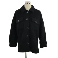 センスオブプレイス バイ アーバンリサーチ Sense of Place by Urban Research コート ジャケット ハーフ CPO シャギー 長袖 Free 黒 ブラック