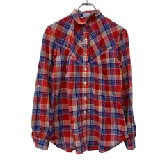 Levi Strauss & Co. 長袖 チェックシャツ レディース XL リーバイ・ストラウス＆カンパニー ボタン カジュアルシャツ 春物 a710-6515