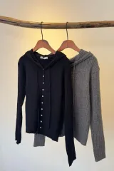 （新品）WHO フード リブニット カーディガン