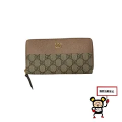 84.GUCCI GGマーモント ラウンドファスナー 長財布【店舗併売品】