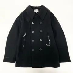 visvim LIEUTENANT P_COAT ブラック Visvim Lieutenant wool and linen peacoat Visvim