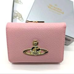 【可憐♥ショッパー付】新品 Vivienne Westwood 二折財布 ピンク 可憐♡ショッパー付】新品 Vivienne Westwood 二折財布 ピンク - メルカリ
