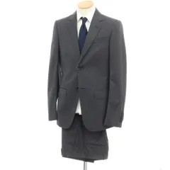 【中古】【未使用】グッチ GUCCI ウール ヘリンボーン 2つボタンスーツ ダークグレー【サイズ44】【メンズ】のサムネイル