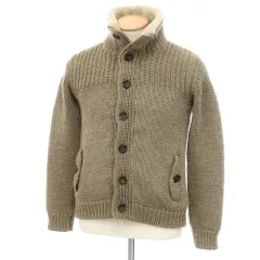 【中古】ロベルトコリーナ ROBERTO COLLINA ローゲージウール ボア ニットブルゾン ダークベージュ【サイズ46】【メンズ】のサムネイル