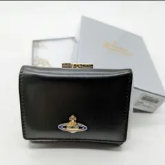 Vivienne Westwood ☆三つ折り財布☆ブラック　レザー　光沢感