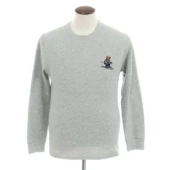 【中古】ポロ ラルフローレン Polo Ralph Lauren コットンポリエステル サーマル クルーネック 長袖Ｔシャツ グレー【サイズL】【メンズ】