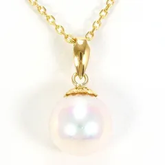 K18YG　ネックレス　necklace　パール（真珠）　総重量約2.6g　約40cm