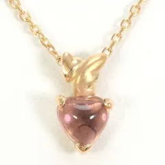 K18PG　ネックレス　necklace　ピンクトルマリン　総重量約2.2g　約40cm