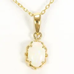 K18YG　ネックレス　necklace　オパール　総重量約1.2g　約38cm