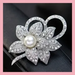 ブローチ コサージュ バッジ リーフ セレモニー入学式 卒業式 プレゼント