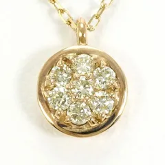 K10YG　ネックレス　necklace　ダイヤ　0.20　総重量約1.4g　約45cm