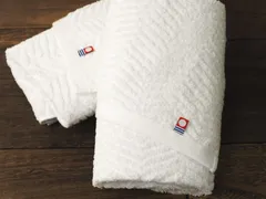 【在庫処分特価】（展示品）今治タオル フェイスタオル2枚セット 白 オゾン漂白加工 綿100％ 日本製