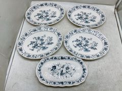 オールドウェッジウッド Green Leaf ディナー、サラダプレート6枚