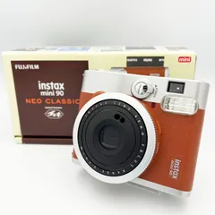 【中古】FUJIFILM 富士フイルム instax mini90 NEO CLASSIC インスタックス ミニ90 ネオクラシック インスタントカメラ チェキ 本体 ブラウン