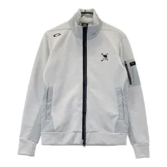 サイズ：M OAKLEY オークリー 2023年モデル 裏起毛 ジップジャケット スカル  グレー系 [240101503082] ゴルフウェア メンズ ストスト