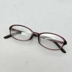 JINS パープル フルリム オーバル型メガネ (度あり)
