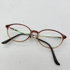 JINS ブラウンオーバルメガネ　度あり