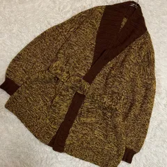 《良品》ヴィンテージ カーディガン ブラウン F 羽織り ナチュラル 着回し