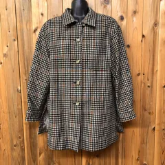 DAKS レディース9AR 長袖ジャケット ハウスチェック柄ジャケット カシミヤ混 ウールジャケット 裏キャプラ 日本製 アウター