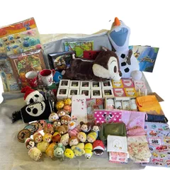 【超お得90点セット】ディズニーグッズまとめ売り✨ぬいぐるみ ツムツム 文房具 コップ フィギュア オラフ チップ&デール u521