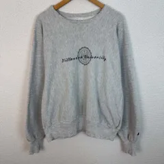 90s Champion チャンピオン スウェット カレッジロゴ 刺繍ロゴ リバースウィーブ グレー メンズ 古着 ヴィンテージ アメカジ