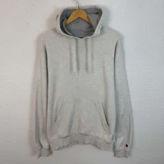 Champion チャンピオン スウェットパーカー プルオーバー 袖ロゴ グレー Lサイズ メンズ 古着 アメカジ ストリート