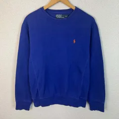 90s Polo by Ralph Lauren ポロバイラルフローレン スウェット 刺繍ロゴ ポニーロゴ ブルー Sサイズ メンズ 古着 アメカジ シティーボーイ