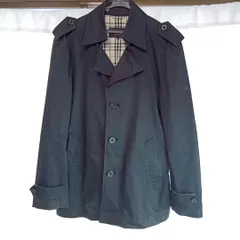 BURBERRY BLACK LABEL 裏チェックミドルトレンチL