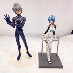 【エヴァンゲリオン】渚カヲル＆綾波レイ プラグスーツ フィギュアセット EVA Q プライズ 当時物 u451