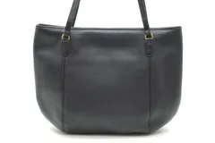 オールド コーチ ヴィンテージ セミ ショルダー ハンドバッグ トート E7D 9998 Unisex フルグレイン レザー 黒 ブラック COACH 3775h