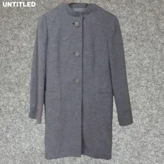 UNTITLED グレー チェスターコート ボタン付き Mサイズのサムネイル