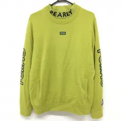 【超美品】パーリーゲイツ ツインセーター ライムグリーン×ネイビー 裏地付セーター ウール混  メンズ 6(XL) ゴルフウェア PEARLY GATES