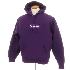 【中古】シュプリーム Supreme 2023年秋冬 Box Logo Hooded Sweatshirt コットンポリエステル パーカー パープル【サイズM】【メンズ】