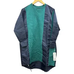 未使用品 C'est moijeu セモア―ジュ ナイロン 切り替え プルオーバー F LT-104092 グリーン ネイビー トップス レディース シャツ 長袖 秋 中古 W４のサムネイル