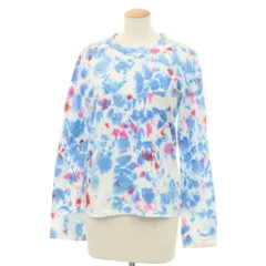 【中古】コムデギャルソン コムデギャルソン COMME des GARCONS COMME des GARCONS コットン系 クルーネック 長袖Ｔシャツ ブルーxホワイト【サイズ表記なし（S位）】【レディース】