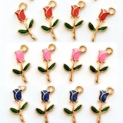 チャーム バラ 8個（全3色）