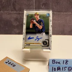 2020 Topps 1st Bowman Chrome Max Lazar 直筆サインカード Milwaukee Brewers カード