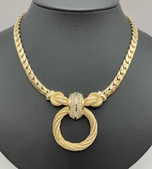 Christian Dior クリスチャン ディオール ネックレス 約39.5cm 62.9g