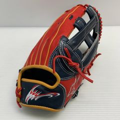 軟式 野球 グローブ オレンジ ブラック 日本製 - メルカリ
