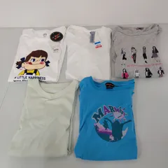 【TAKA47-54】◇ 未検品 UNIQLO&GU/SPORT&GU/BARBIE&MARMO ユニクロ&ジーユー/スポーツ&ジーユー/バービー&マーモット レディース 半袖 Tシャツ XL まとめて 5点セット