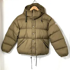 DANTON ダントン ダウンジャケット 防寒 フード取り外し可 Down Hood Jacket 古着 無地  XSサイズ ダークベージュ アウター A15162◆