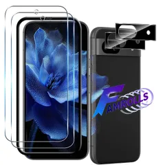 【2+2枚セット ガイド枠付】 対応 Google Pixel 8A ガラスフィルム (2枚) + カメラフィルム (2枚) 【日本製素材旭硝子製】 用 Pixel 8 A フィルム 強化ガラス 液晶 保護フィルム 硬度9H 耐衝撃 飛散防止 指紋防止 全面保