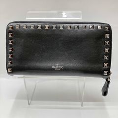 極美品　ヴァレンティノ ガラヴァーニ ラウンドファスナー長財布 黒 スタッズ ヴァレンティノ ガラヴァーニ ロック スタッズ 長財布 ラウンド